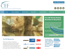 Tablet Screenshot of corporateecoforum.com